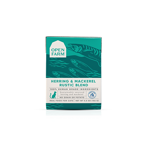Open Farm Herring & Mackerel Rustic Blend Wet Cat Food - High-Protein Grain-Free Recipe - 5.5oz