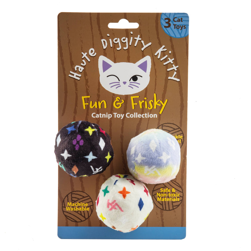 Monogram Kitty Vuiton Balls Organic Catnip Toys