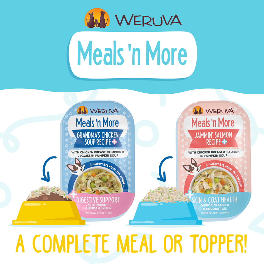 Weruva Meals 'n More Paw Lickin' Chicken Recipe Plus Wet Dog Food Chicken Breast in Gravy 3.5oz (100g)