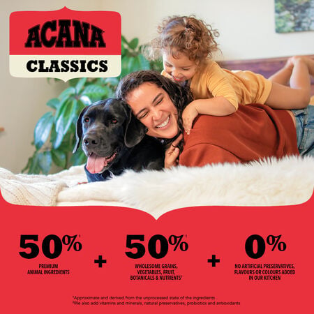 Acana Classics Red Meat Dry Dog Food - Grain Inclusive - Beef, Lamb & Pork Recipe - 21.3lb (9.7kg)