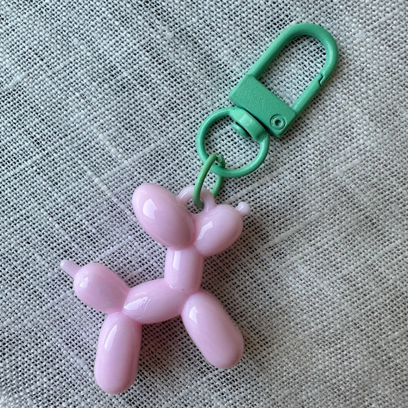 Balloon Dog Pastel Keychain Pastel Pink 