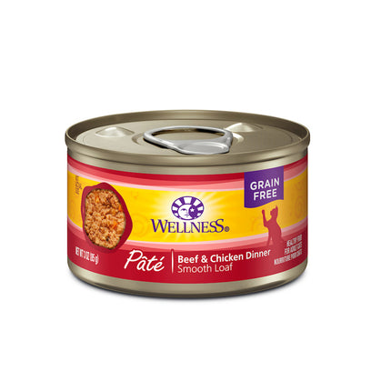 Grain-free wet cat food with high-quality protein ingredients