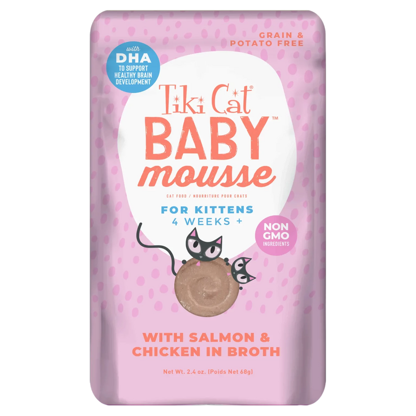 Tiki Cat Baby Mousse For Kittens - Salmon Flavour