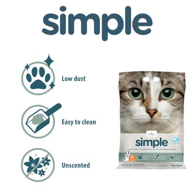 Intersand Simple Clumping Cat Litter (14kg/30lb)