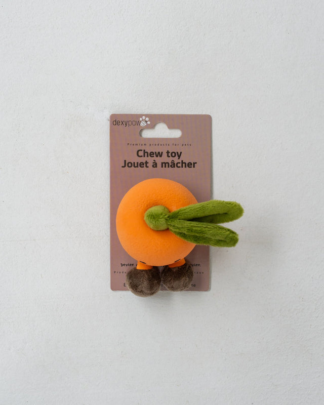Dexypaws Plush Dog Toy - Orange 3