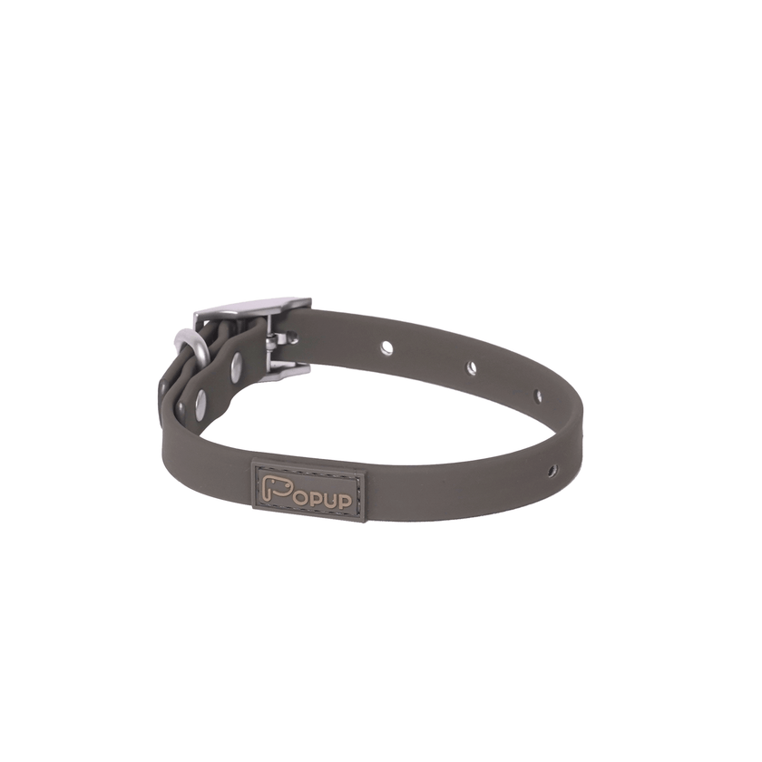 PoPupJoys DUO Lite - Waterproof Dog Collar - Charcoal, Small