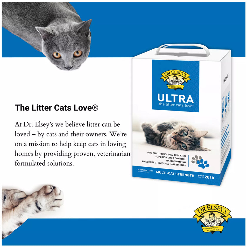 Dr. Elsey's Ultra Unscented Cat Litter 20lb