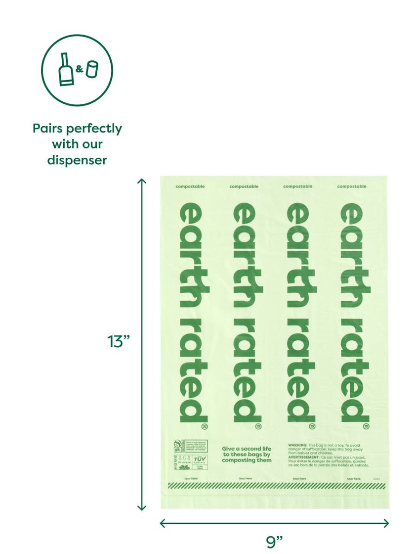 Earth Rated Certified Compostable Bags