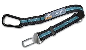 Kurgo Direct To Seatbelt Tether Coastal Blue Dog 1pc