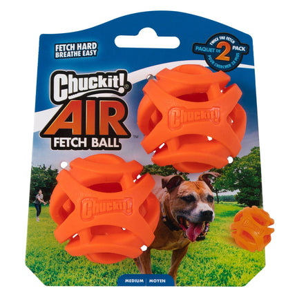 Chuckit! Air Fetch Ball Dog Toy (Medium - 2 pack)