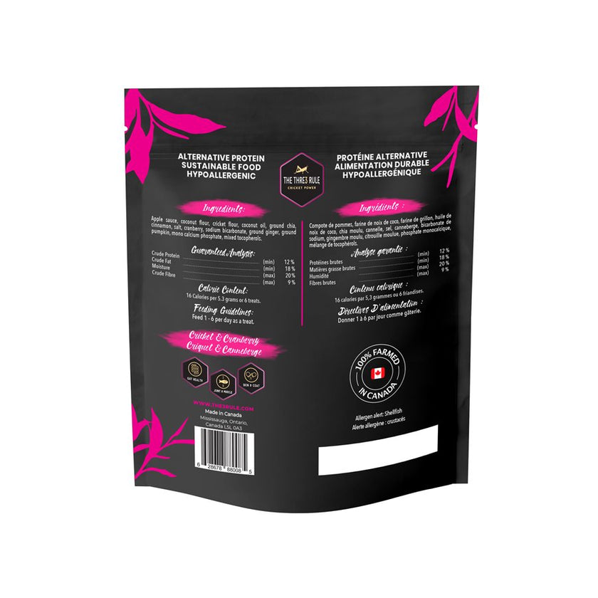 THE THRE3 RULE - Cricket & Cranberry - Urinary Tract Support Cat Treats