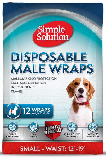 Simple Solution Disposable Dog Male Wraps