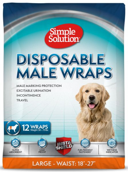 Simple Solution Disposable Dog Male Wraps