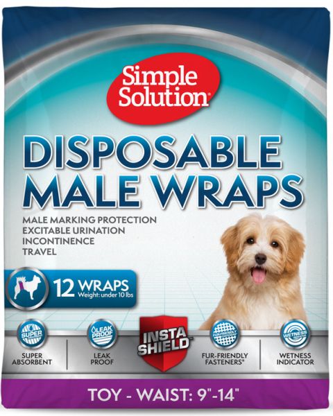 Simple Solution Disposable Dog Male Wraps