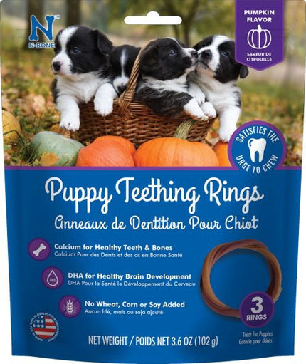 NPIC Puppy Teething Rings 3pk - Pumpkin 3.6oz