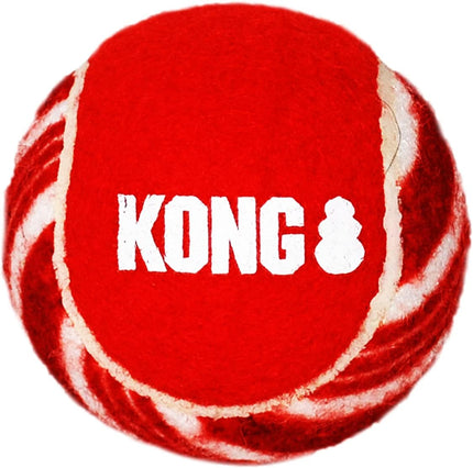 KONG - Holiday AirDog SqueakAir Tennis Balls, 3 Pack