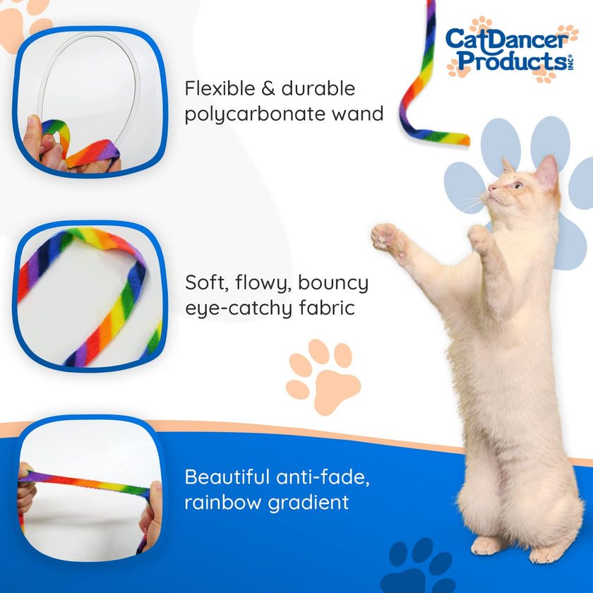 Cat Dancer Cat Charmer Rainbow Interactive Toy