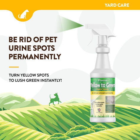 NaturVet - Yellow to Green Lawn Spray 32 oz