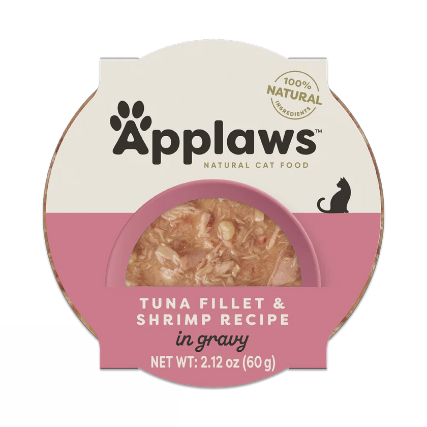 Tuna & Shrimp Cat Pot Wet Food - Delicious, natural meal options for cats.