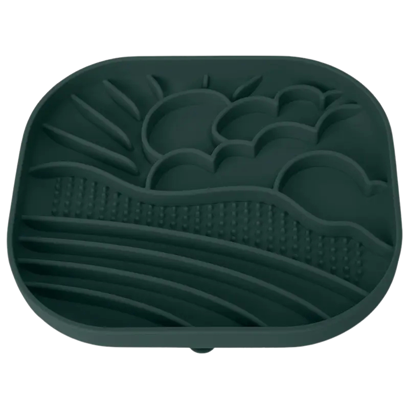 Cloudscape Silicone Slow Feeder - Forest Green