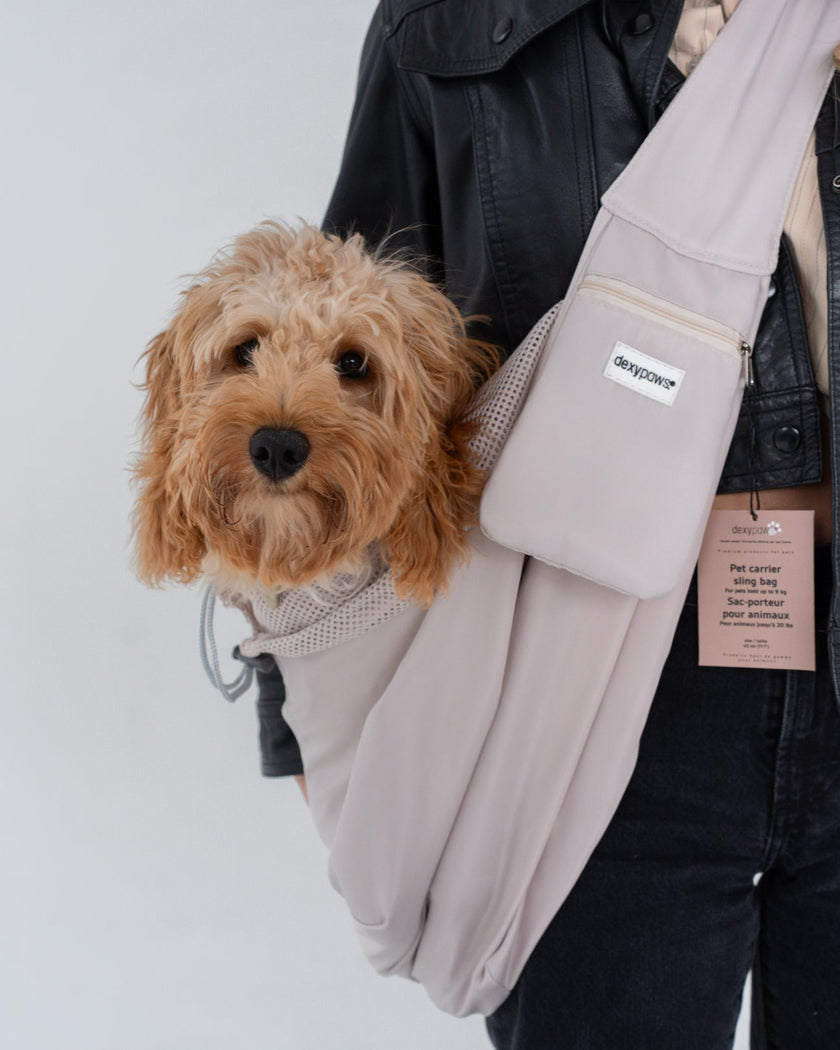 Dexypaws Pet Carrier Shoulder Bag - Nude