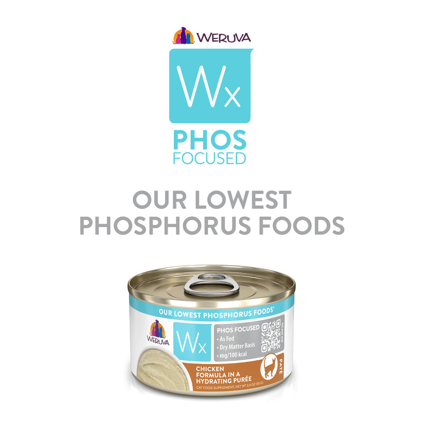 Weruva Wx Phos Focused - Chicken Formula in a Hydrating Puree (3oz)