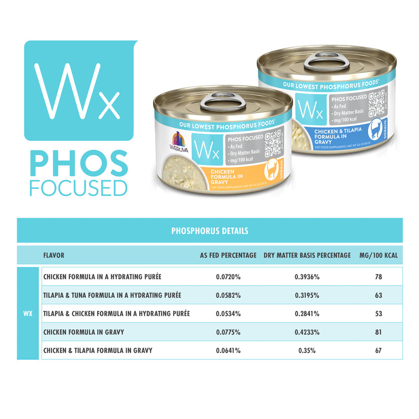 Weruva Wx Phos Focused - Chicken Shreds In Gravy (3oz)