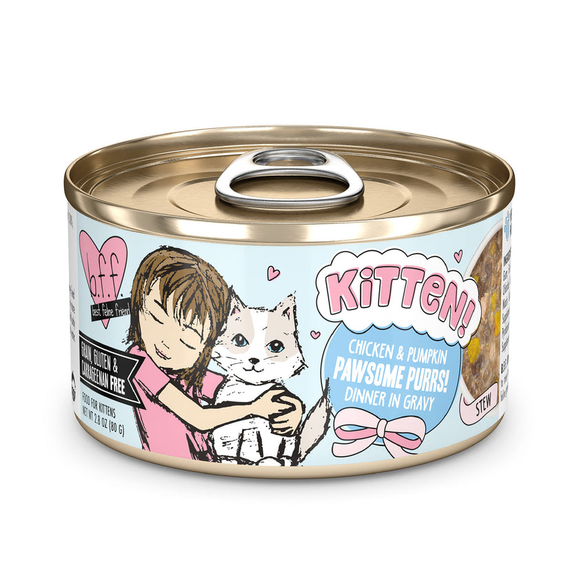Weruva BFF Kitten - Pawsome Purrs! Chicken & Pumpkin Dinner in Gravy (2.8oz)