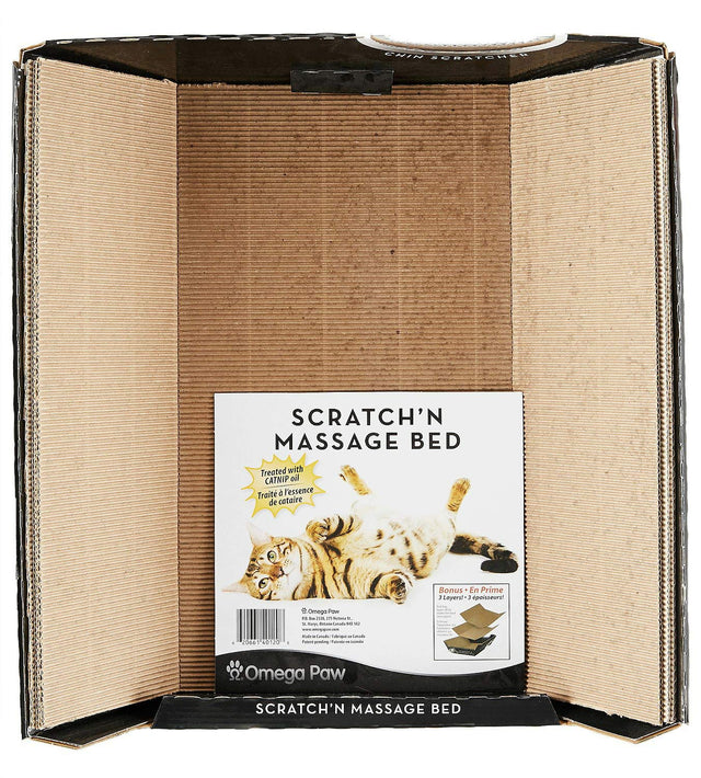 Omega Paw Ripple Board Scratch'N'Massage Bed