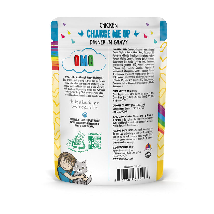 Weruva BFF OMG Gravy! - Chicken Charge Me Up Dinner in Gravy (2.8oz)