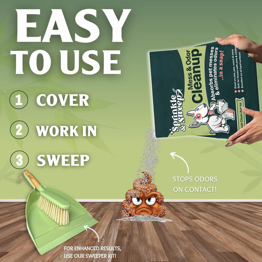 Sprinkle & Sweep Pet Accident Clean Up Aid