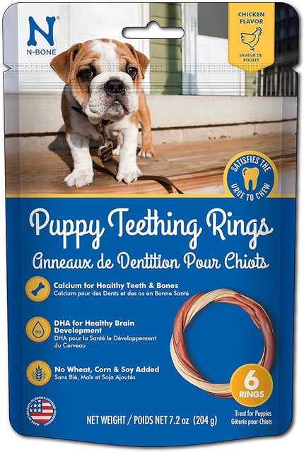 Puppy Teething Rings 6pk - Chicken