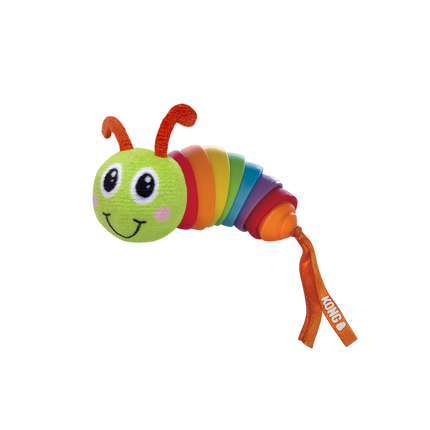 KONG for Cats Bat-A-Bout Clackz Caterpillar