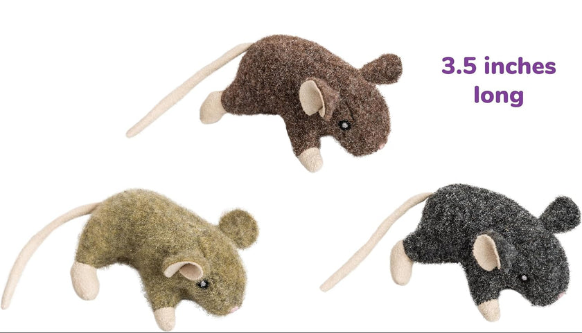 Spot - Wool Mouse Willie with Catnip