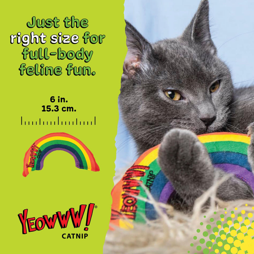 YEOWWW Rainbow Catnip Toy