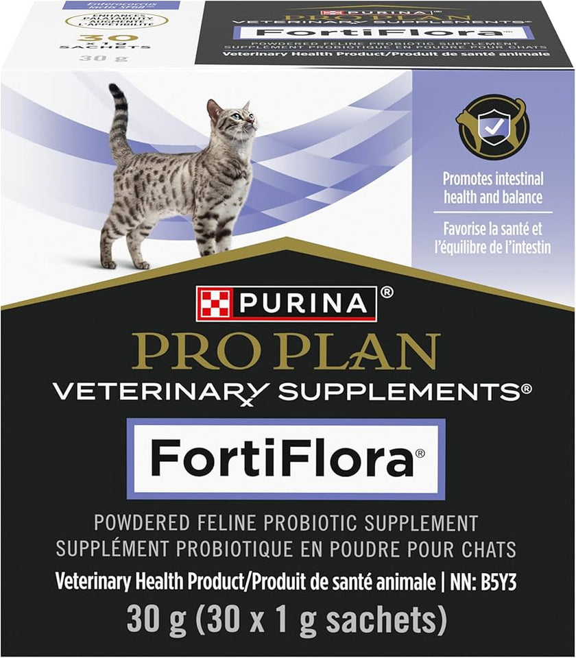 Purina Pro Plan FortiFlora Powdered Probiotic Veterinary Supplement for Cats - Digestive & Immune Support