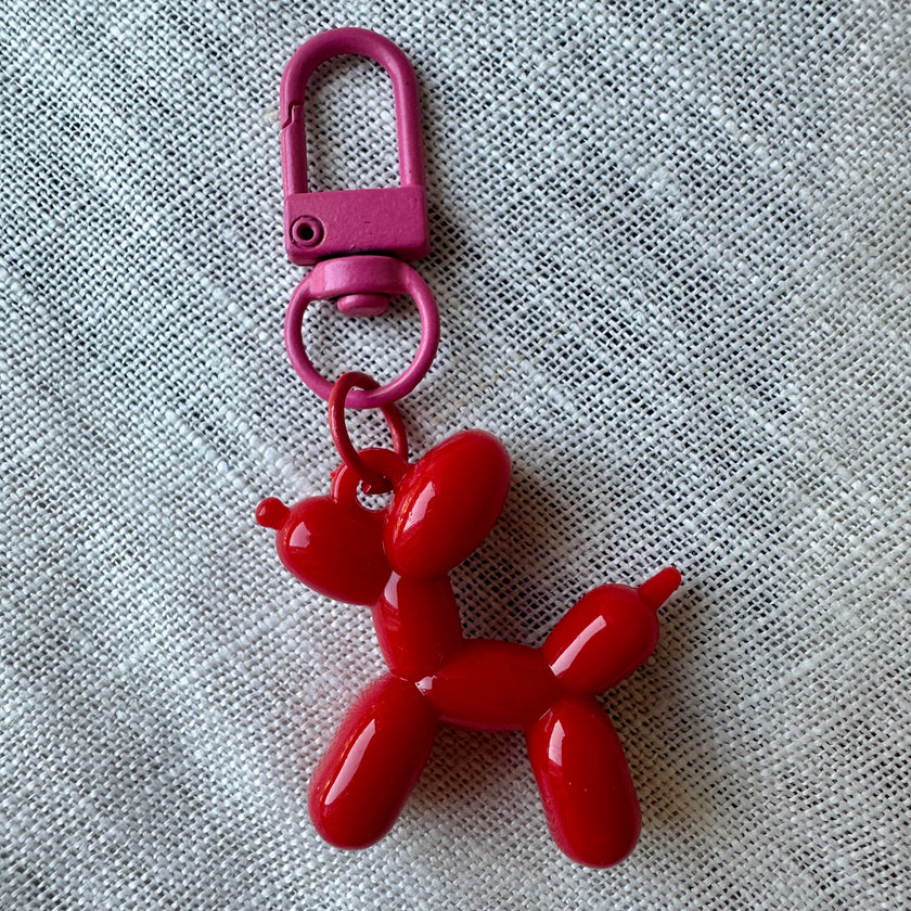Balloon Dog Pastel Keychain