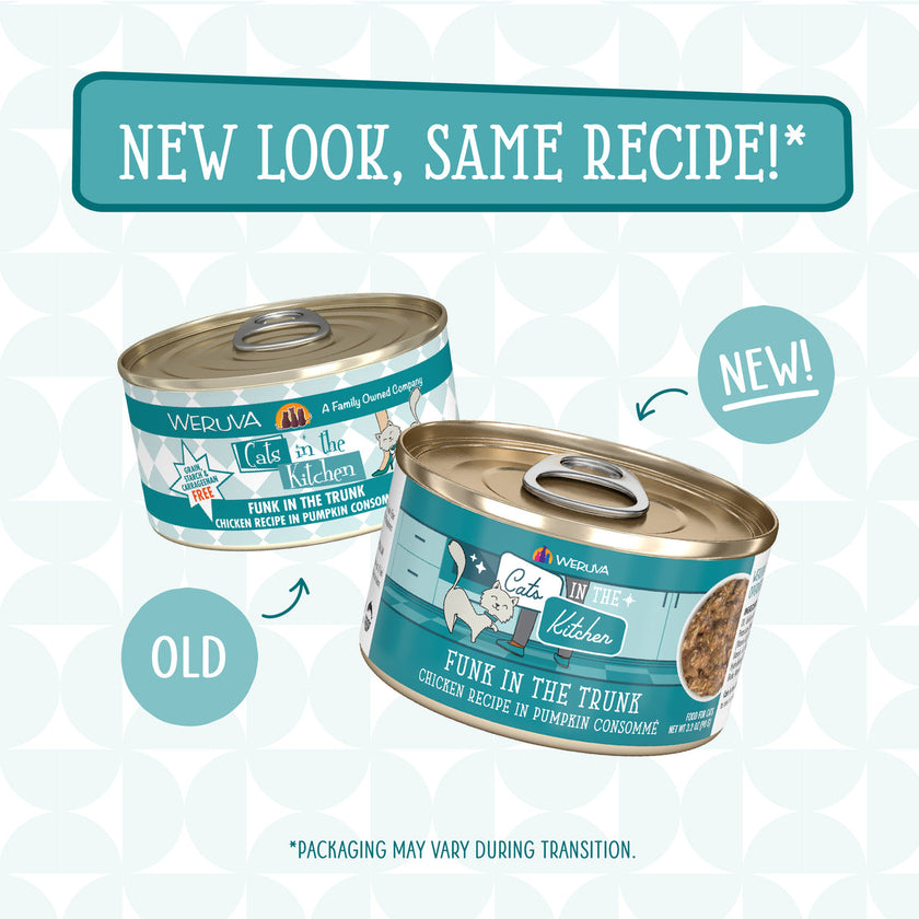 Weruva Cats in the Kitchen - Funk in the Trunk Chicken Breast & Pumpkin Au Jus (3.2oz)