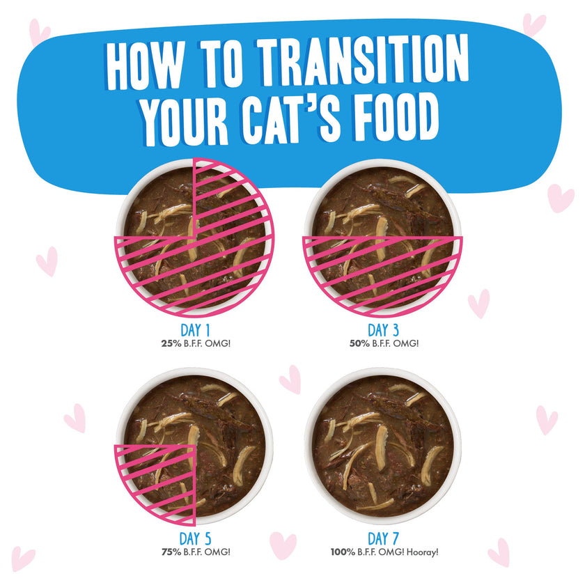 Weruva BFF OMG Gravy! Tuna & Chicken Charm Me Wet Cat Food Dinner in Gravy 3oz (85g)
