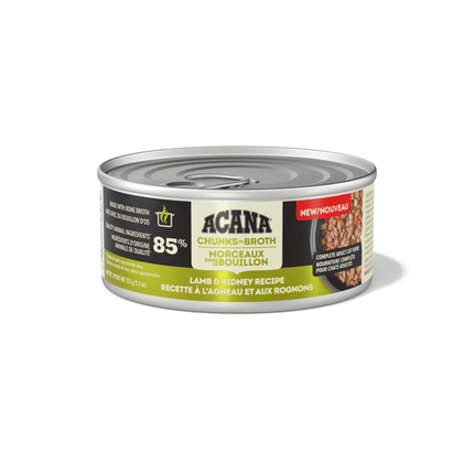 ACANA Chunks in Broth Cat Wet Food - Lamb + Kidney Recipe 155g