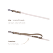 PoPupJoys DUO Premium - Convertible Waterproof Dog Leash - Off-White, Large