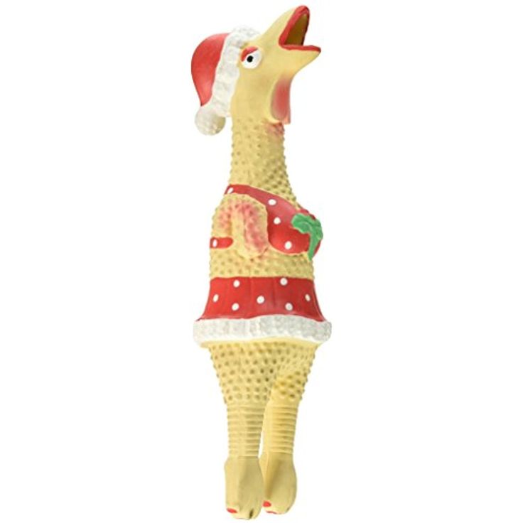 Squawkers - Christmas Henrietta Rubber Chicken