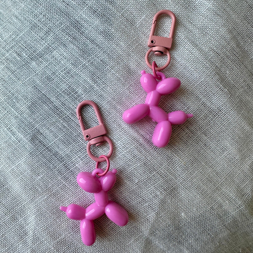 Balloon Dog Pastel Keychain