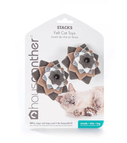 Hauspanther Stacks Cat Toys (2pk) - Neutral