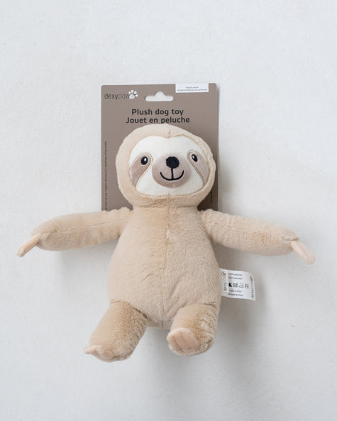 Dexypaws Plush Sloth Dog Toy
