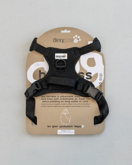 DexyPaws No-Pull Dog Harness black