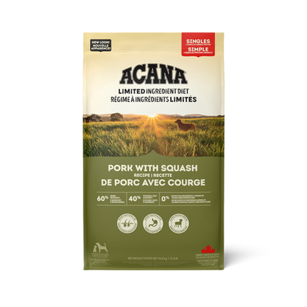 Acana Singles Pork with Squash front