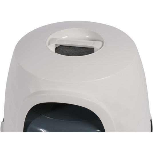 Moderna Diamond Hooded Litter Pan - Cool Grey