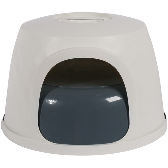 Moderna Diamond Hooded Litter Pan - Cool Grey
