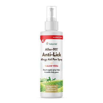 NaturVet Aller-911® Anti-Lick Paw Spray For Dogs & Cats